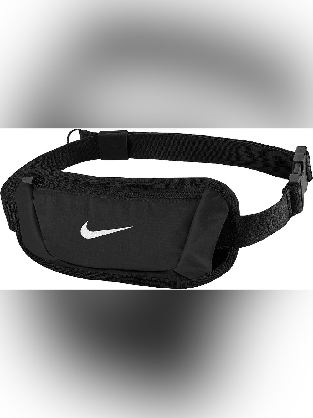 Nike Black Waist Pack with White Swoosh